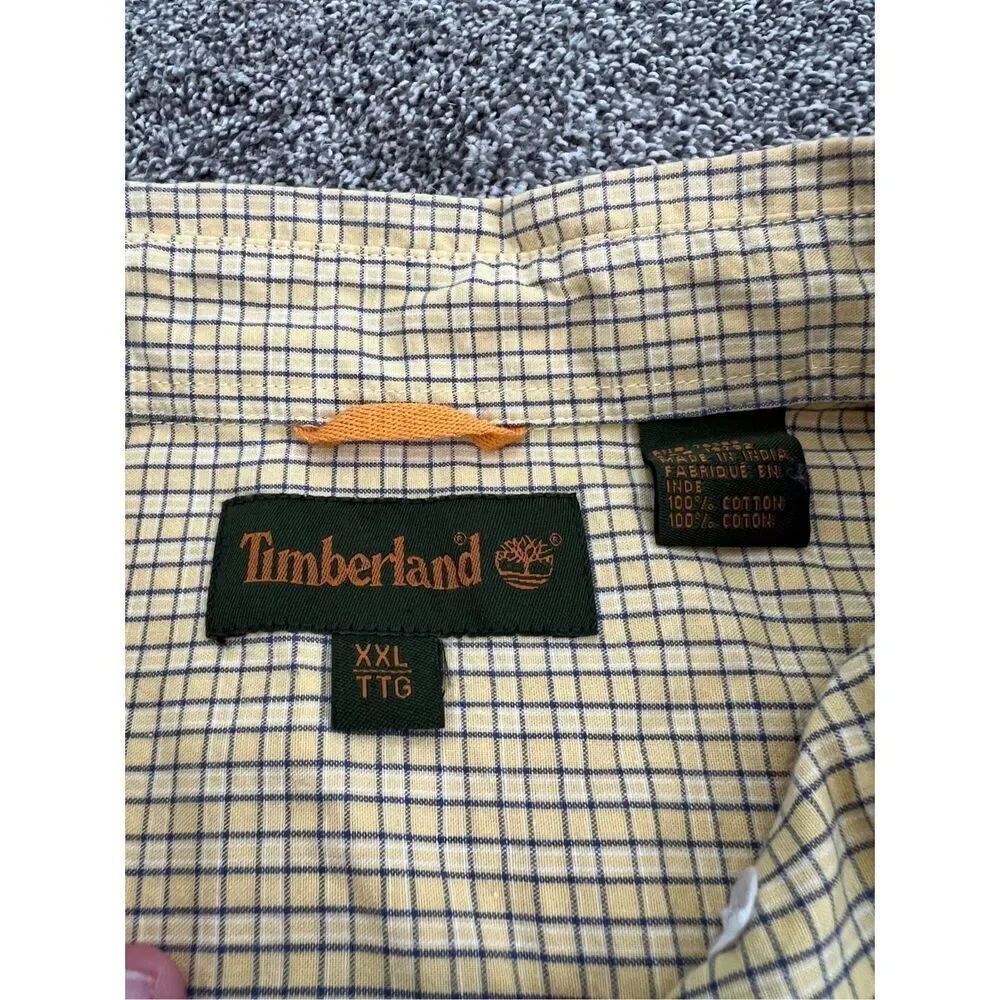 Timberland Men's XXL Checkered Button-Down Shirt - Picture 5 of 7